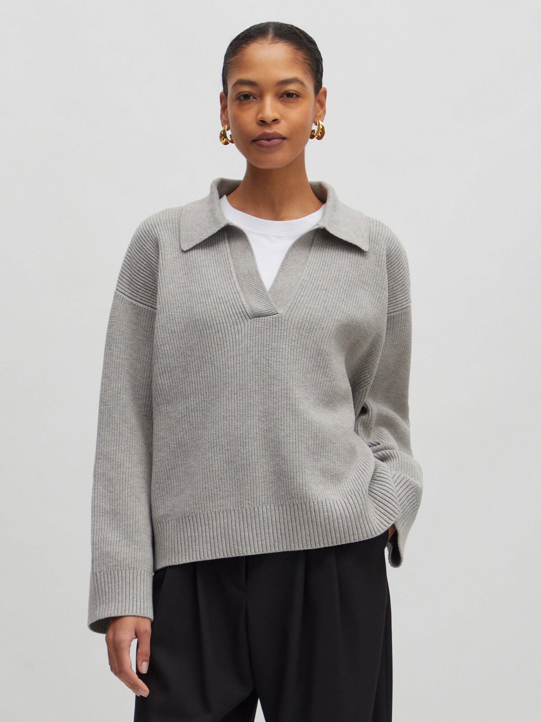 EDITED Produits Pull-over 'Taria' gris chiné