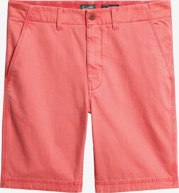 Regular Pantalon chino Superdry en orange : devant