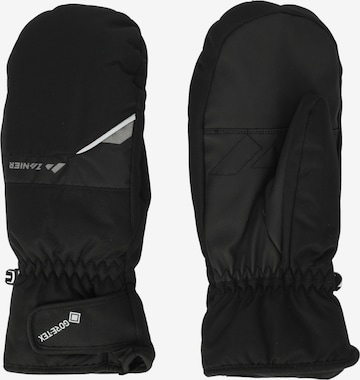 Zanier Fäustlinge 'Trysil' in Schwarz: Vorderseite