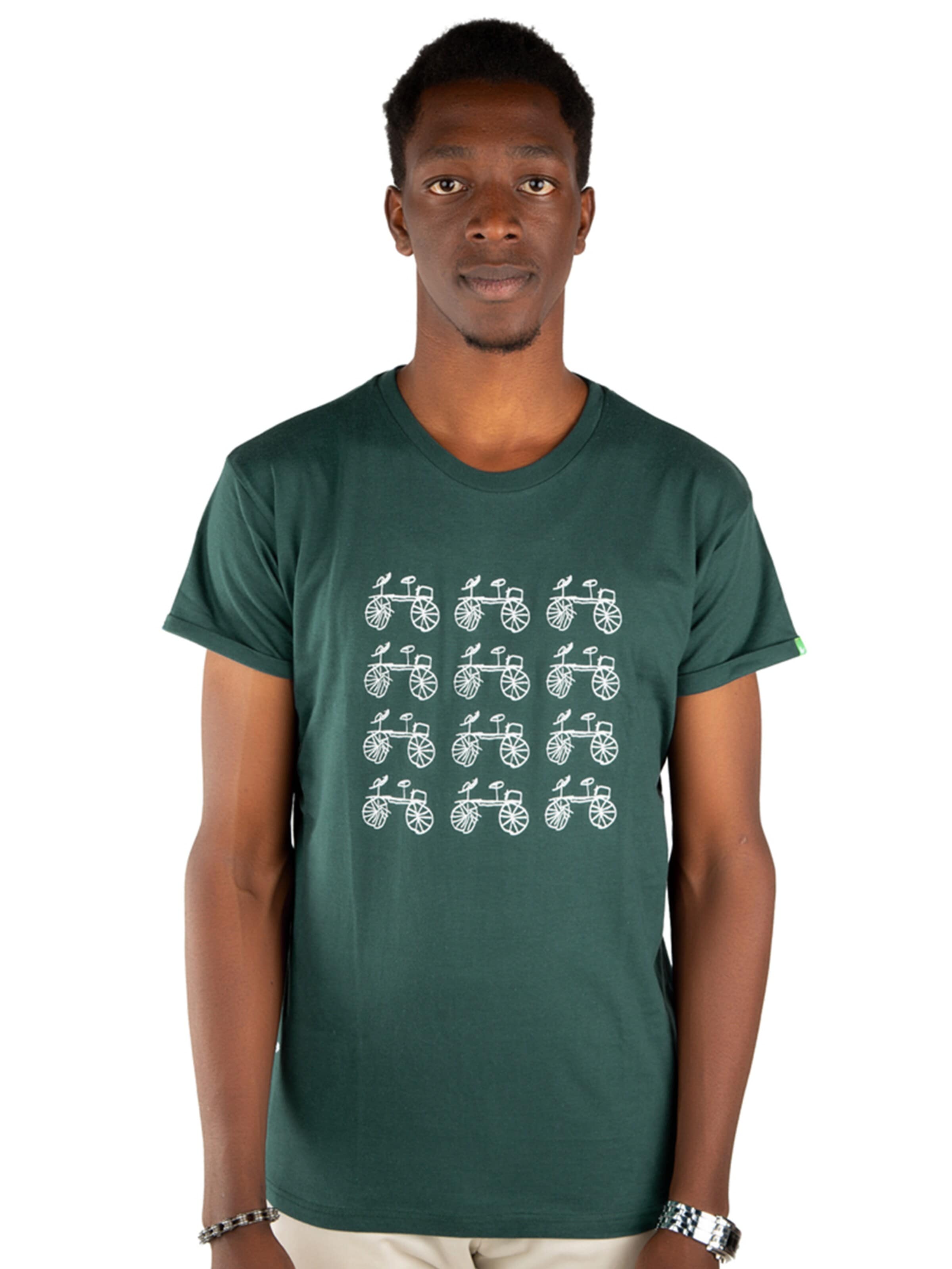 Kipepeo Clothing Shirt 'BAISIKELI V.2' in Green: front