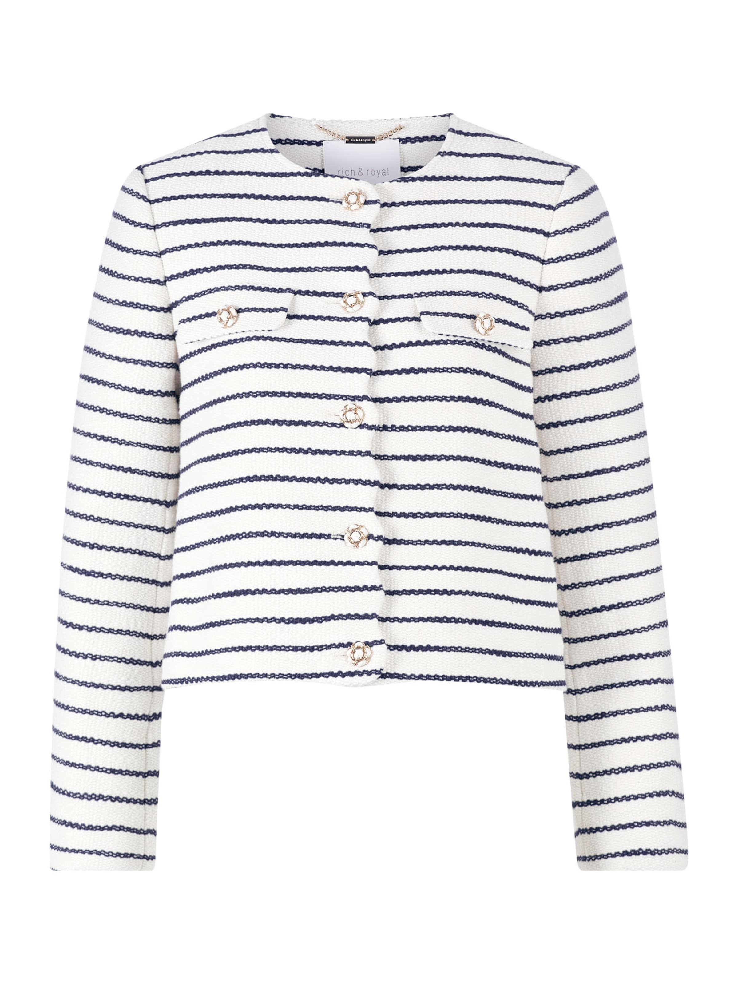 Giacca di mezza stagione di Rich & Royal in bianco: frontale