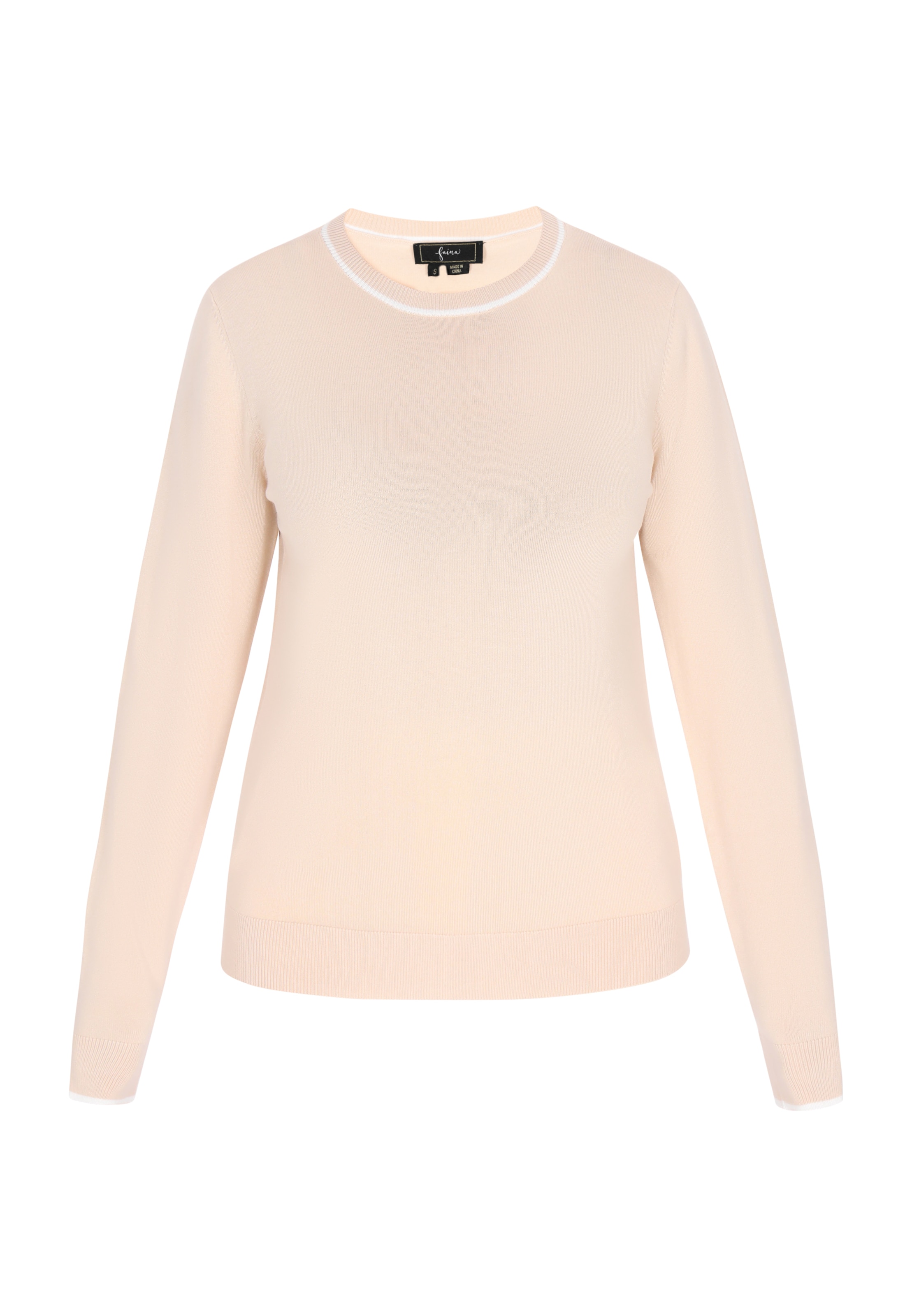 faina Trui in Beige: voorkant