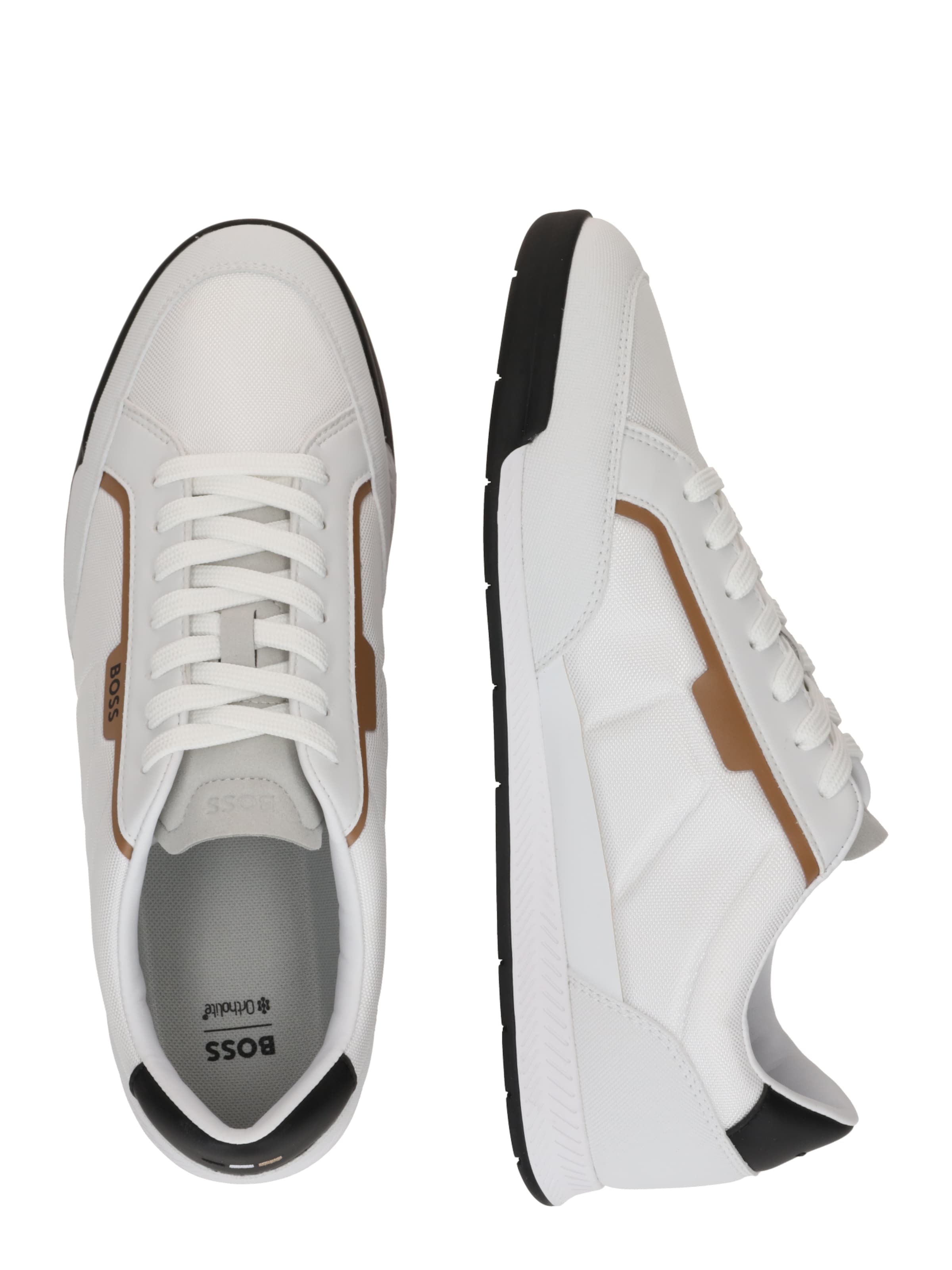 BOSS Низкие кроссовки 'Nitan' в Белый