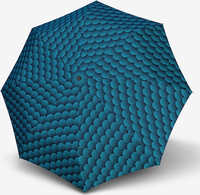 Doppler Regenschirm 'Carbonsteel Magic' in blau / schwarz, Produktansicht
