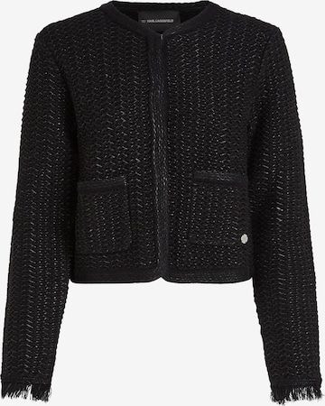 juoda Karl Lagerfeld Kardiganas: priekis