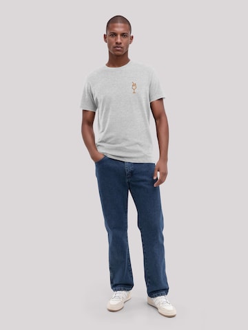 F4NT4STIC Shirt 'Orange Spritz' in Grijs