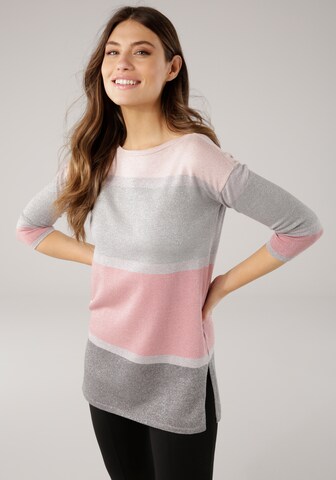 LAURA SCOTT Sweater in Grey: front