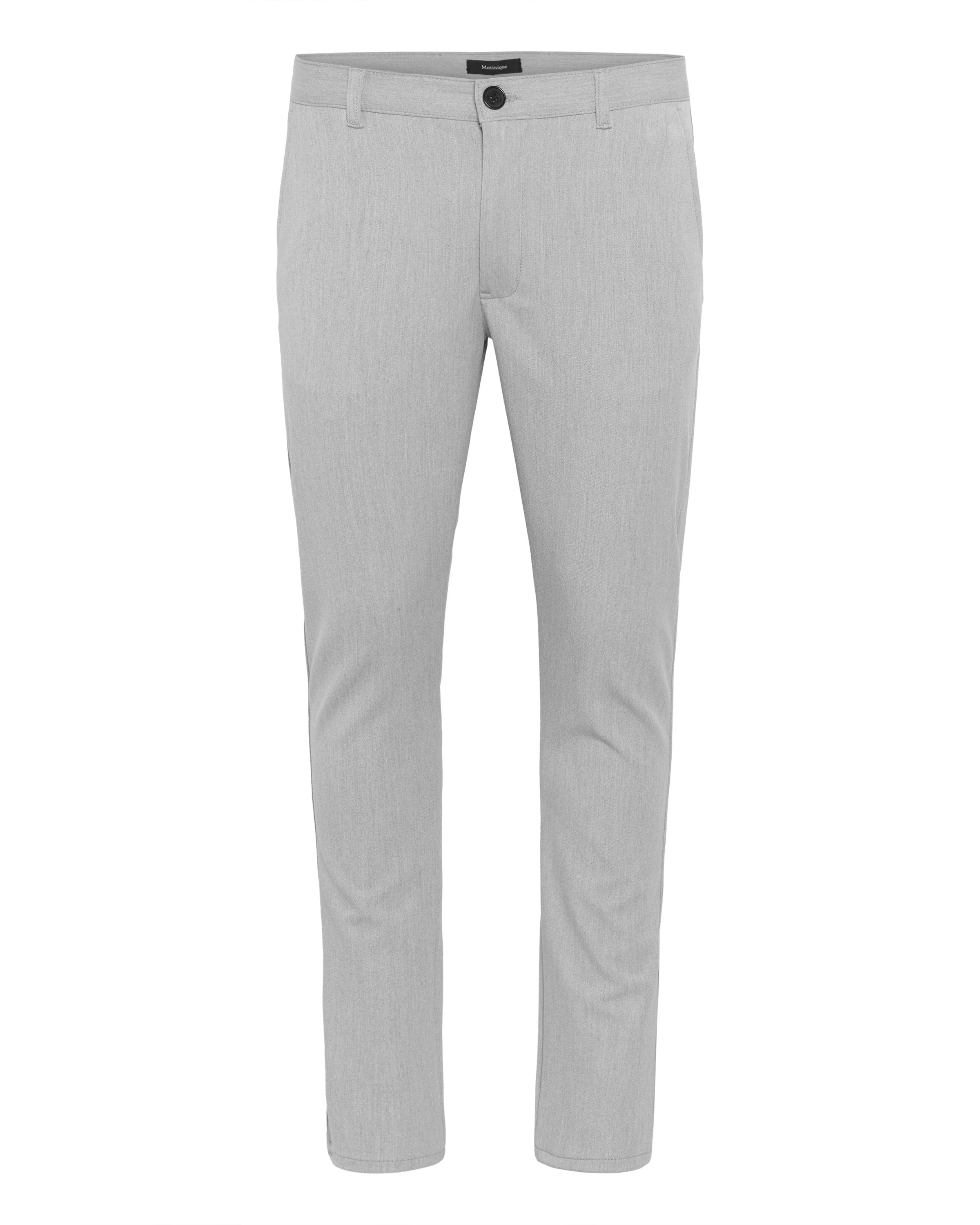 Matinique - Regular Calças chino 'Jens' em cinzento: frente