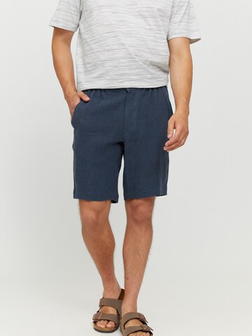 mazine Regular Pants ' Littlefield Linen ' in Blue: front