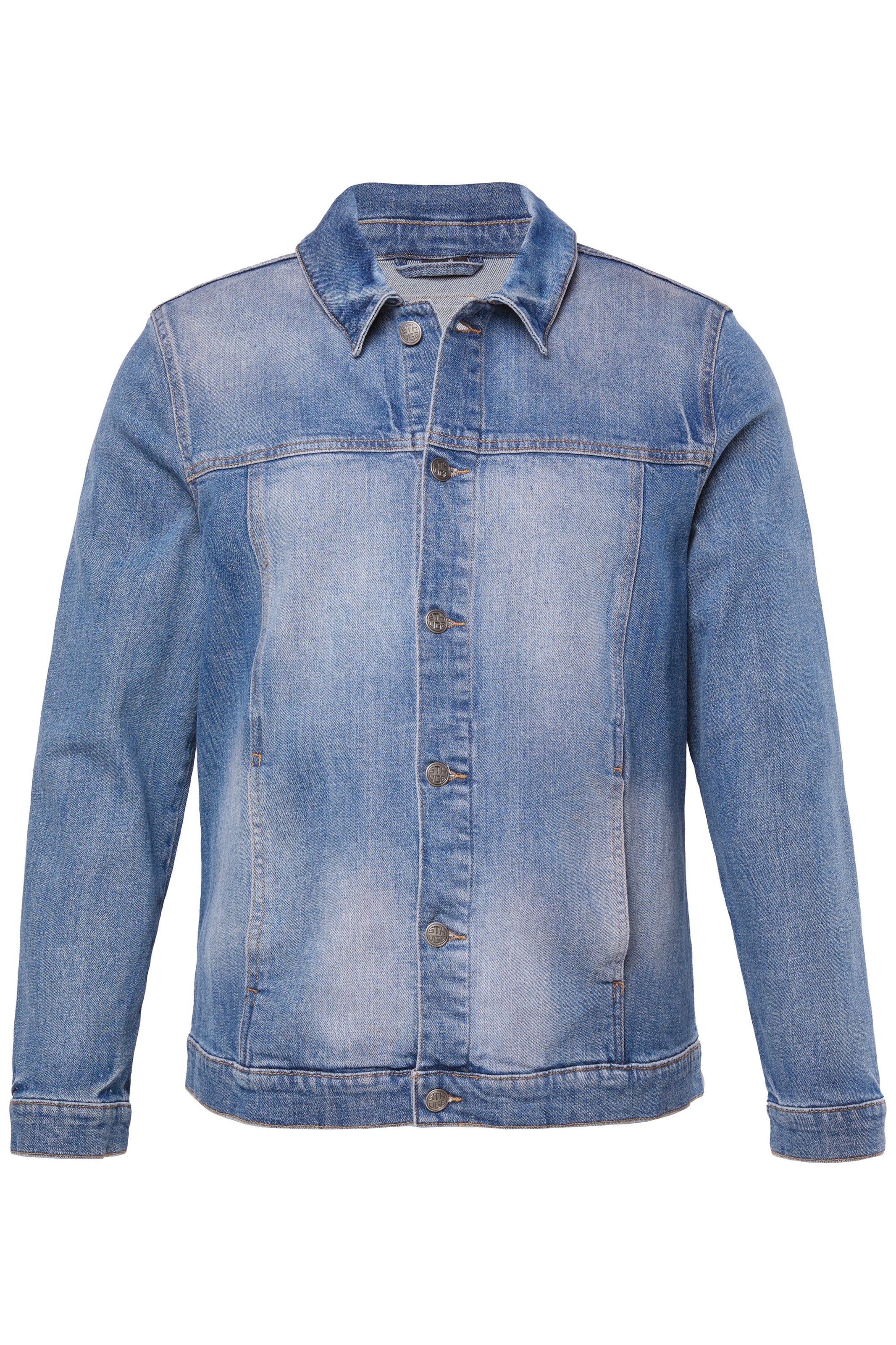 STHUGE Between-Season Jacket in Blue: front