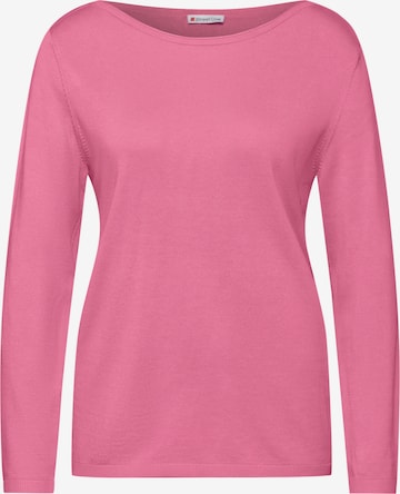 STREET ONE Strickpullover in Pink: Vorderseite
