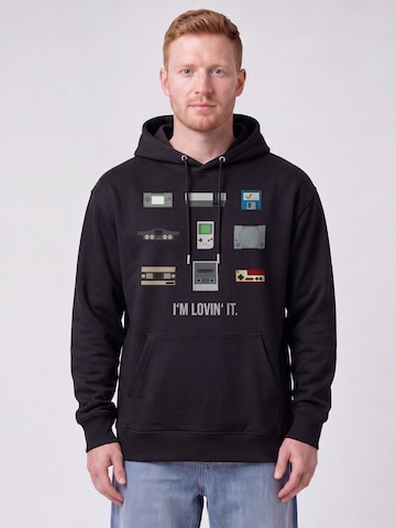 Sweat-shirt 'Videogames' Watapparel en noir : devant