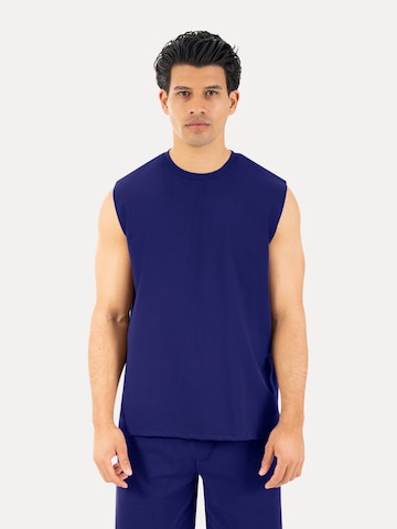 Smilodox Top 'Xion' in Blau: Vorderseite
