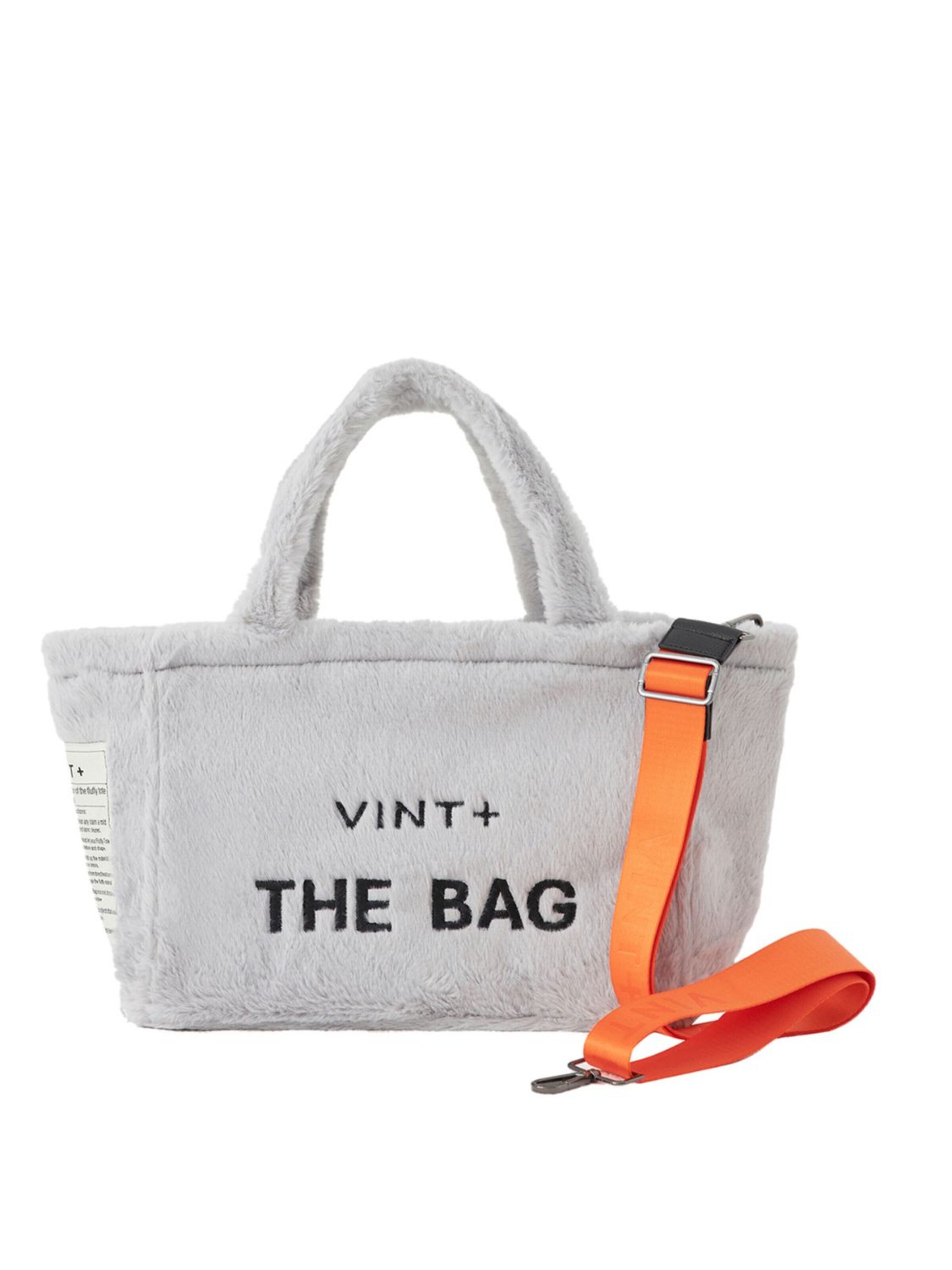 Sacs à main 'Fluffy Bag Small' VINT+ en gris : devant