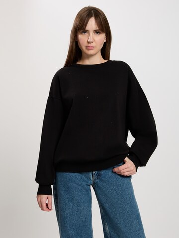 CROSS JEANS Sweatshirt '65421' in Black: front