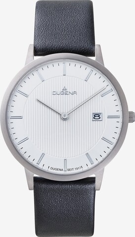 DUGENA Analog Watch in Silver: front