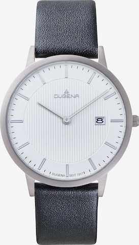 DUGENA Analog Watch in Silver: front