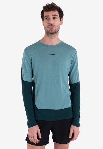 ICEBREAKER Performance Shirt '125 ZoneKnit Energy Wind' in Blue: front