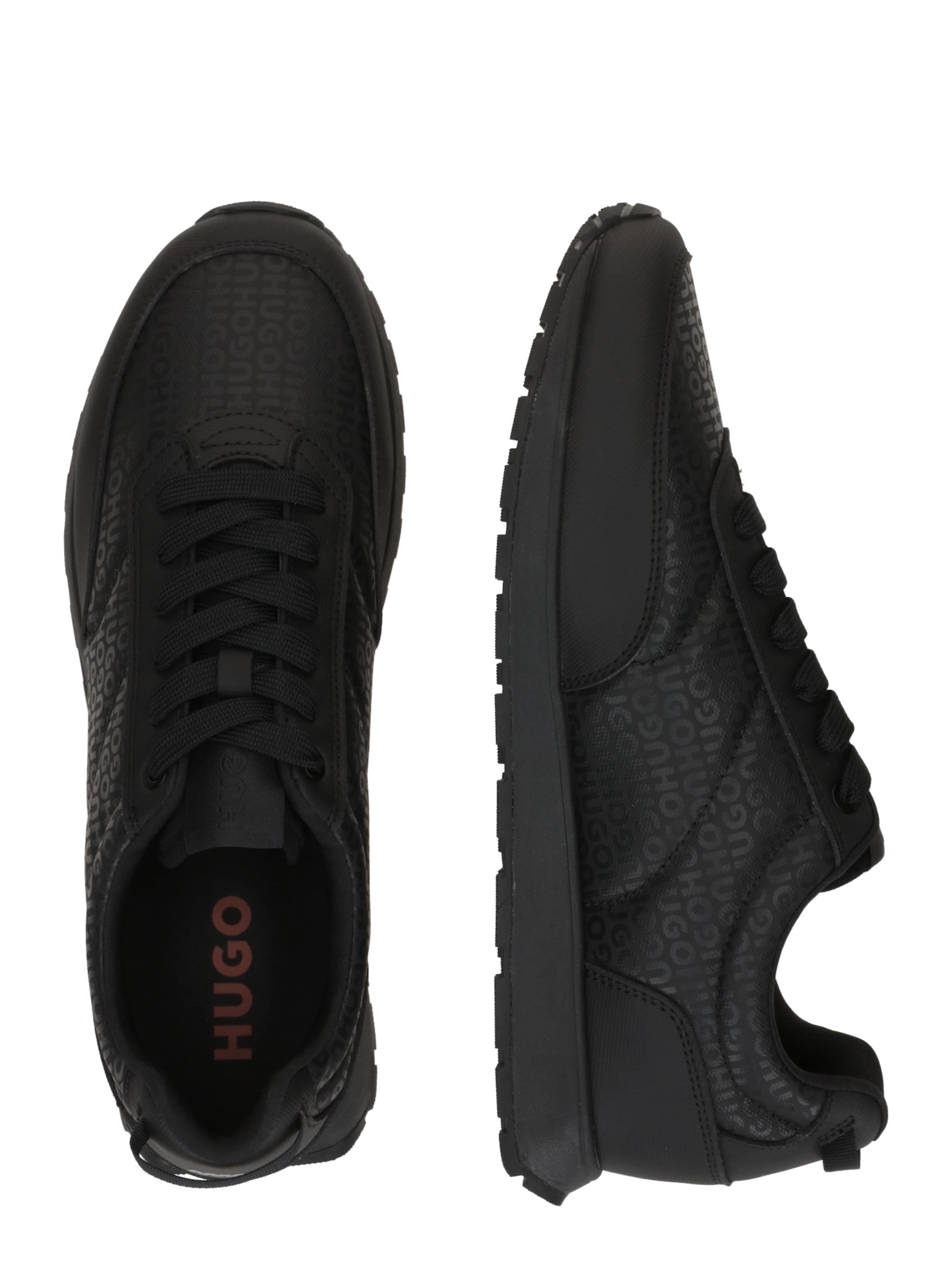HUGO Rövid szárú sportcipők 'Icelin' - fekete