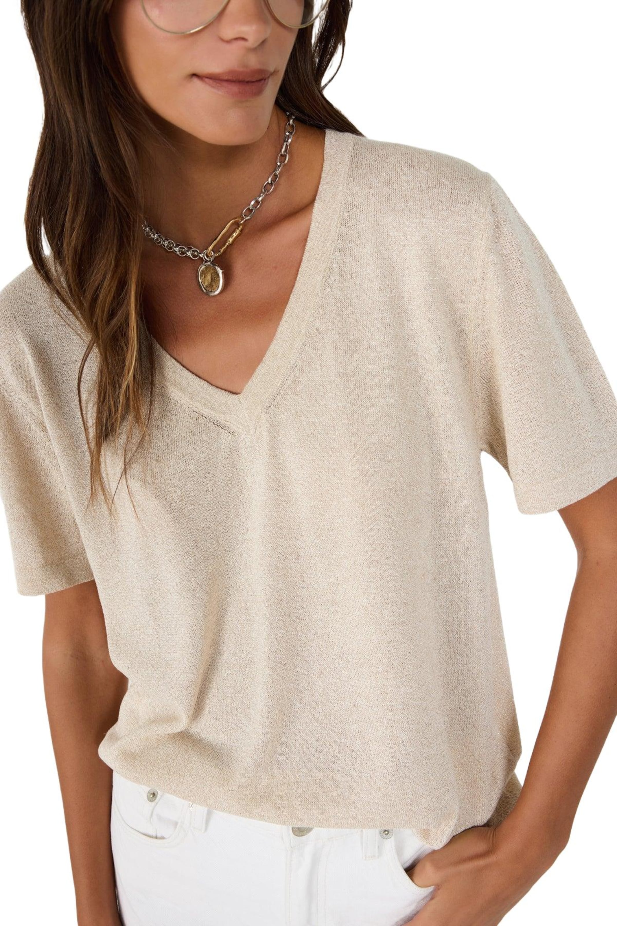 No Matter What Loose fit Sweater in Gold