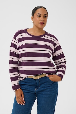 T-shirt 'Winni ' KAFFE CURVE en violet : devant