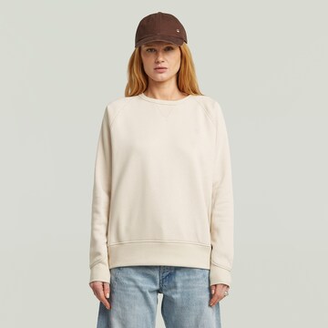 G-STAR Sweatshirt in Beige: front