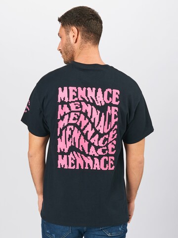 Mennace Regular fit Shirt 'VIDEO EXCHANGE' in Black