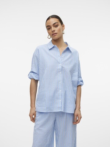 VERO MODA Blouse in Blauw: voorkant