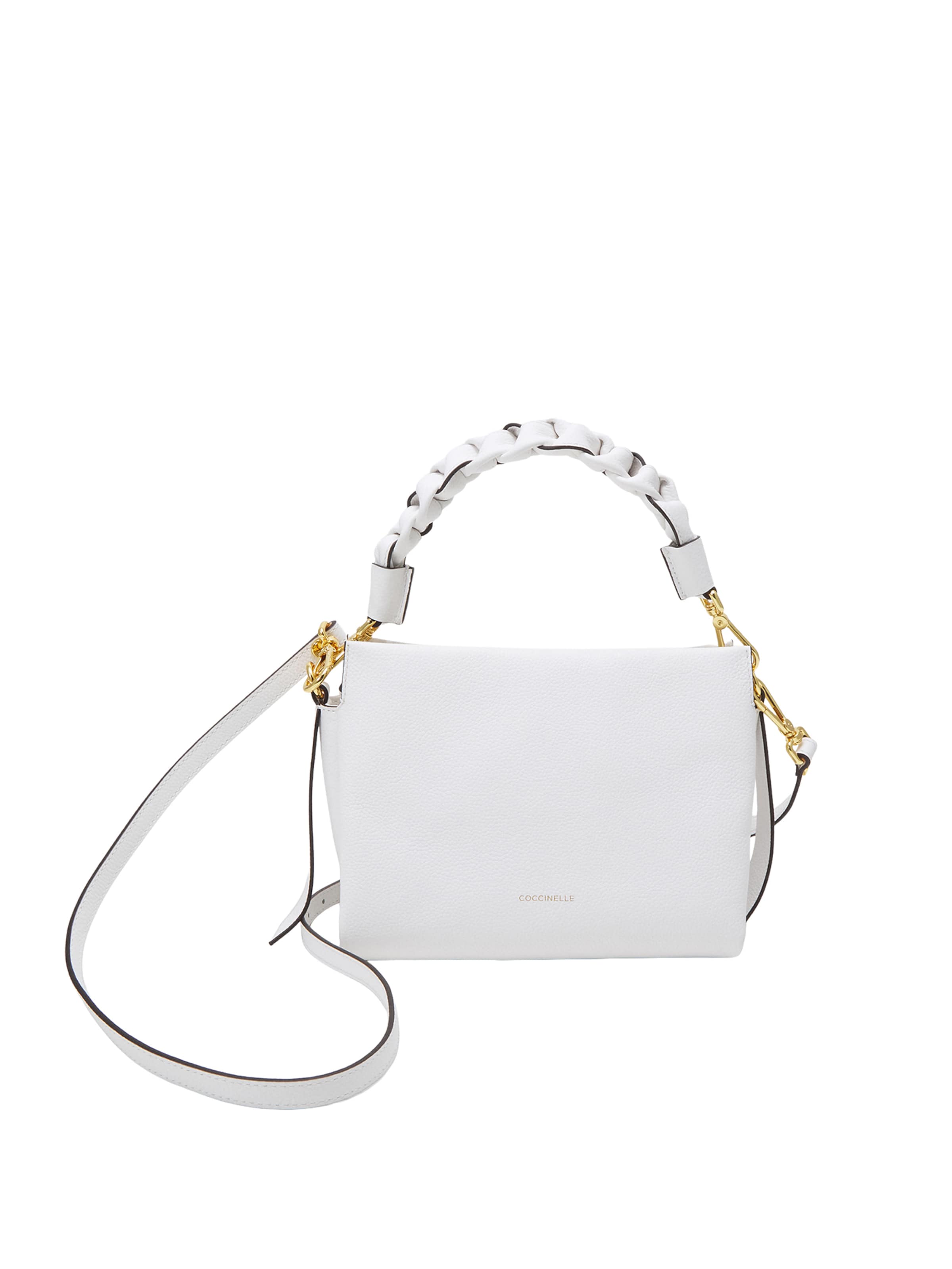 Coccinelle - Bolso de mano 'BOHEME' en blanco: frente