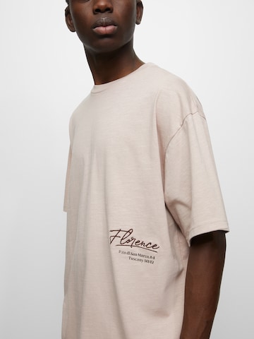 Pull&Bear T-shirt i brun