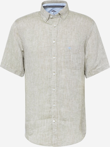 FYNCH-HATTON Button Up Shirt in Green: front