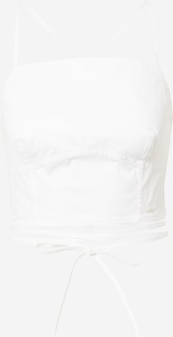 Calvin Klein Jeans - Regular Top em branco: frente