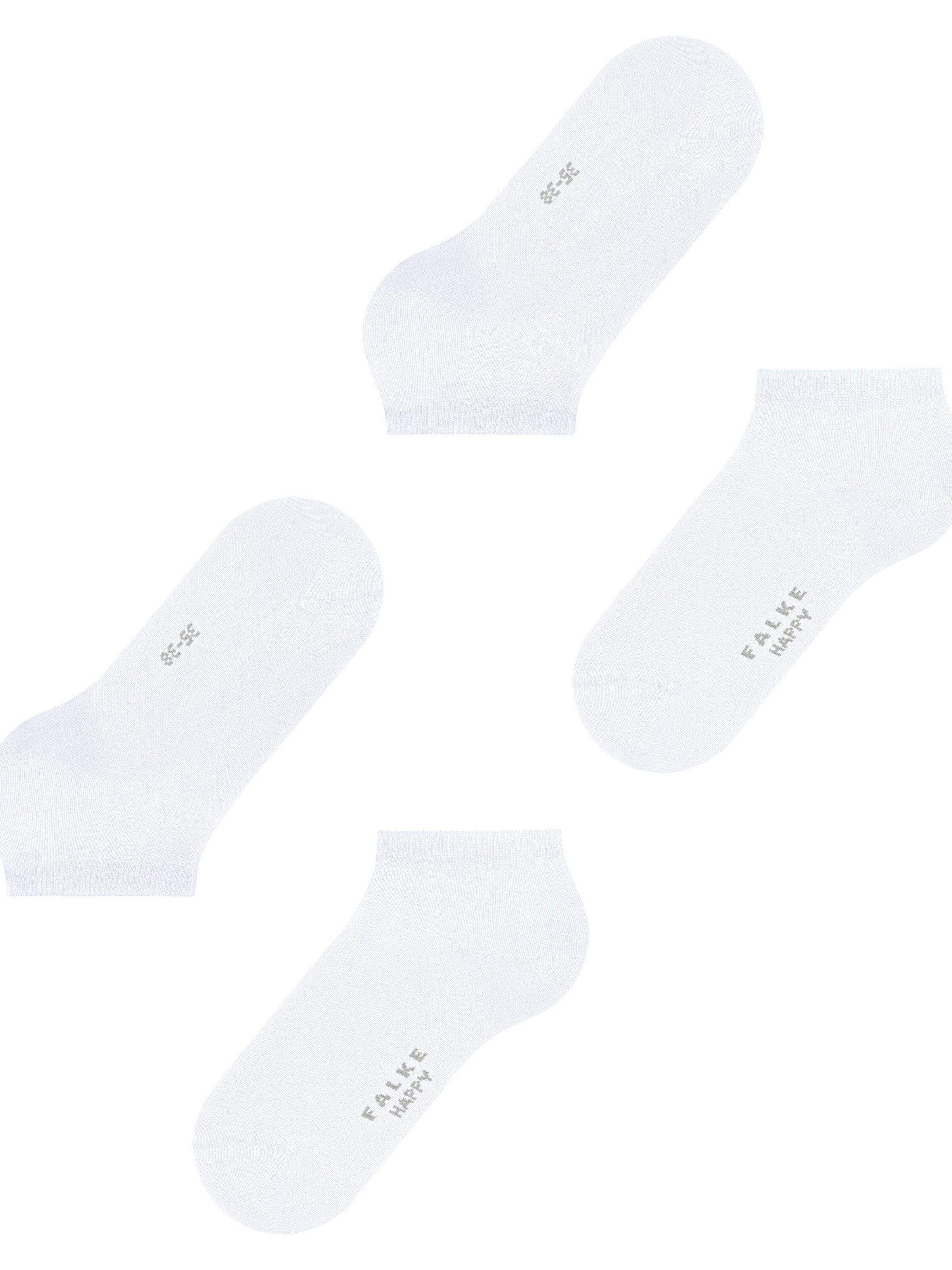 FALKE Füßlinge 'Happy 2-Pack'‌‌‌‌‌‌‌ in Weiß