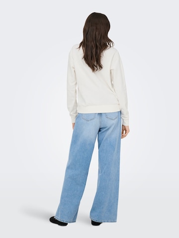 JDY Sweatshirt 'JDYParis' in White