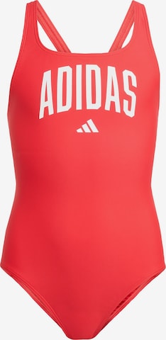 raudona ADIDAS SPORTSWEAR Sportinis maudymosi kostiumėlis 'Collegiate': priekis