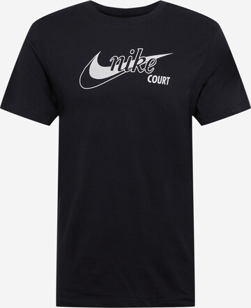 NIKE Performance Shirt 'Swoosh' in Black: front