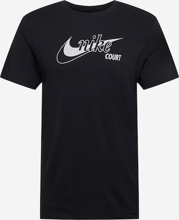 NIKE Sportshirt 'Swoosh' in Schwarz: predná strana