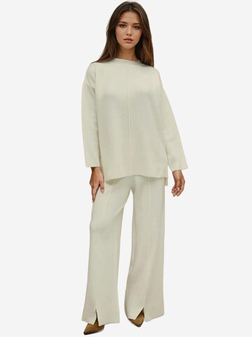Pantalons de tailleur Hiccup en blanc : devant