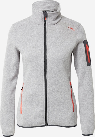 CMP Athletic Fleece Jacket in Grey: front