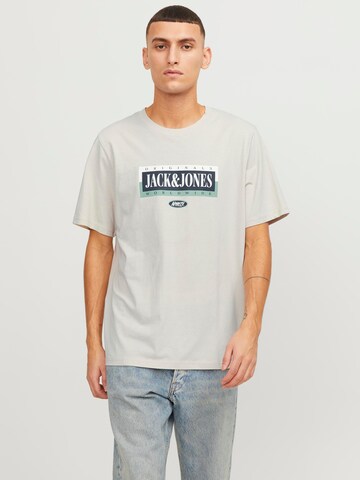 T-Shirt 'COBIN' JACK & JONES en beige : devant