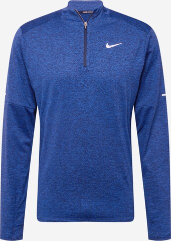 NIKE Sportsweatshirt in Blauw: voorkant