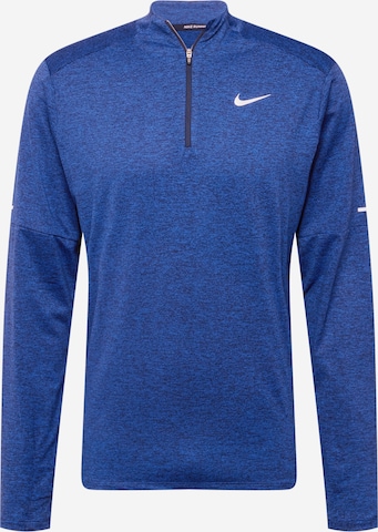 Sweat de sport NIKE en bleu : devant