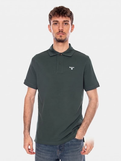 Barbour Shirt 'TARTAN PIQUE POLO GREEN GABLES' in S in Green, Item view