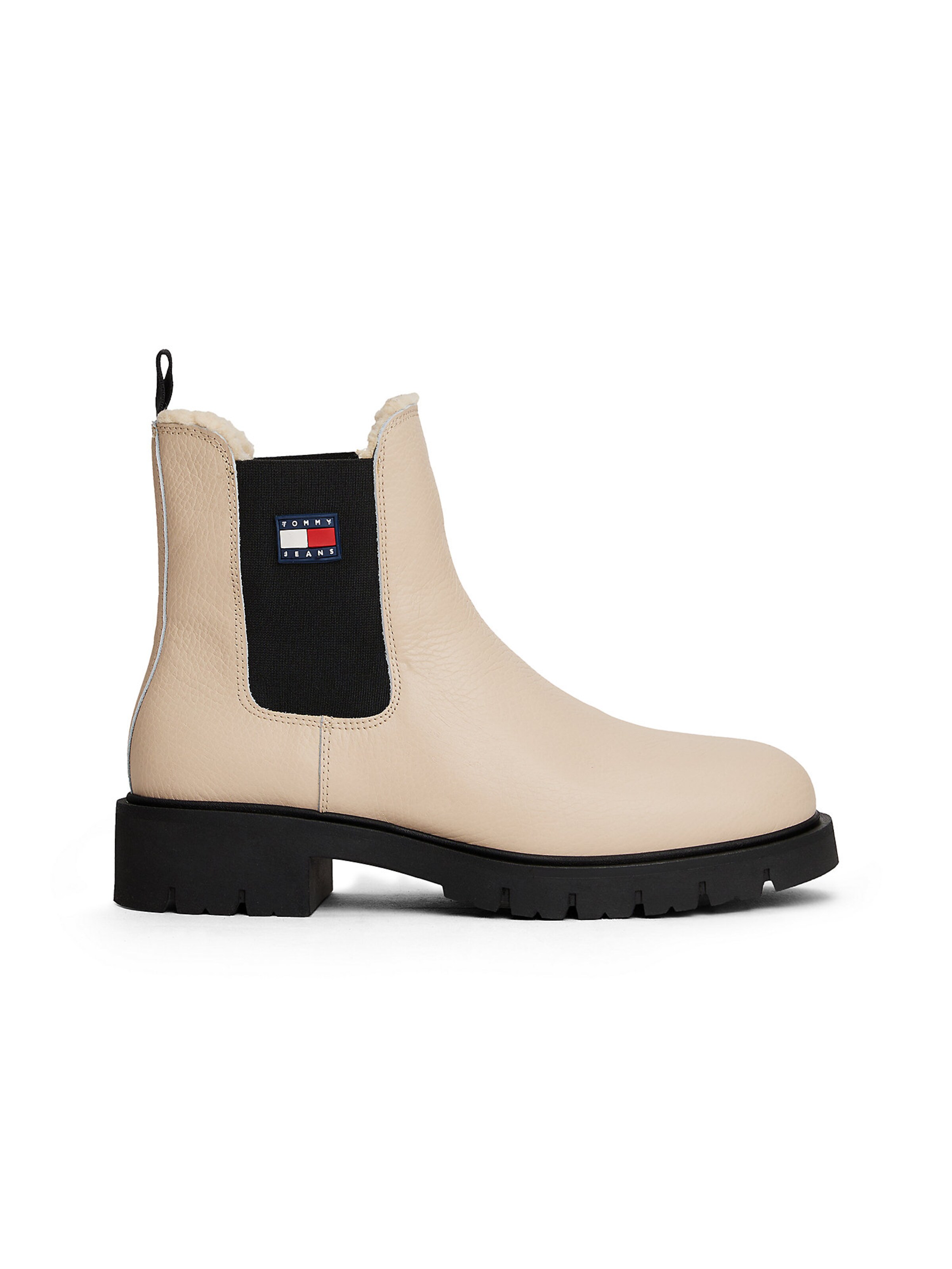Tommy Jeans Chelsea boots in Beige