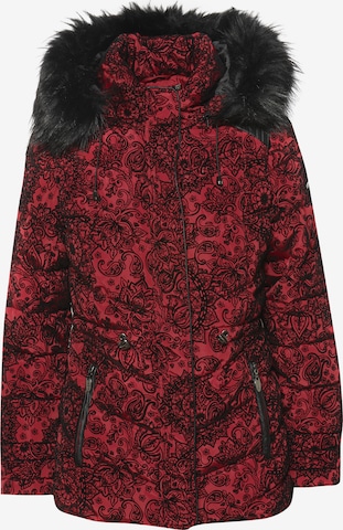 KOROSHI Zimní bunda – červená: přední strana