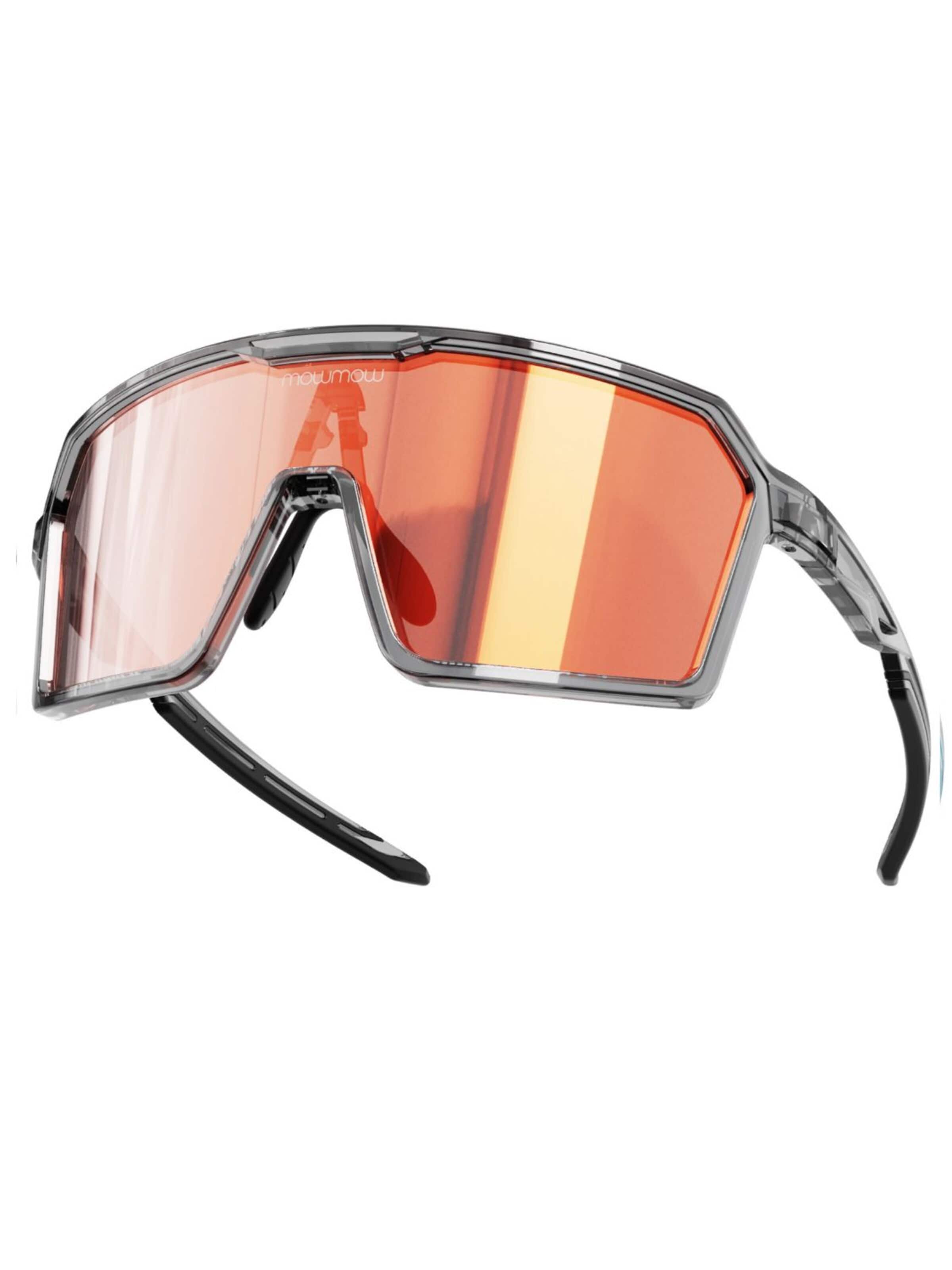 Lunettes de soleil sport 'MowMow Wizard Sunglasses - Sports Glasses - Photochromic Lens - Men - Women' Mowmow en rouge : devant