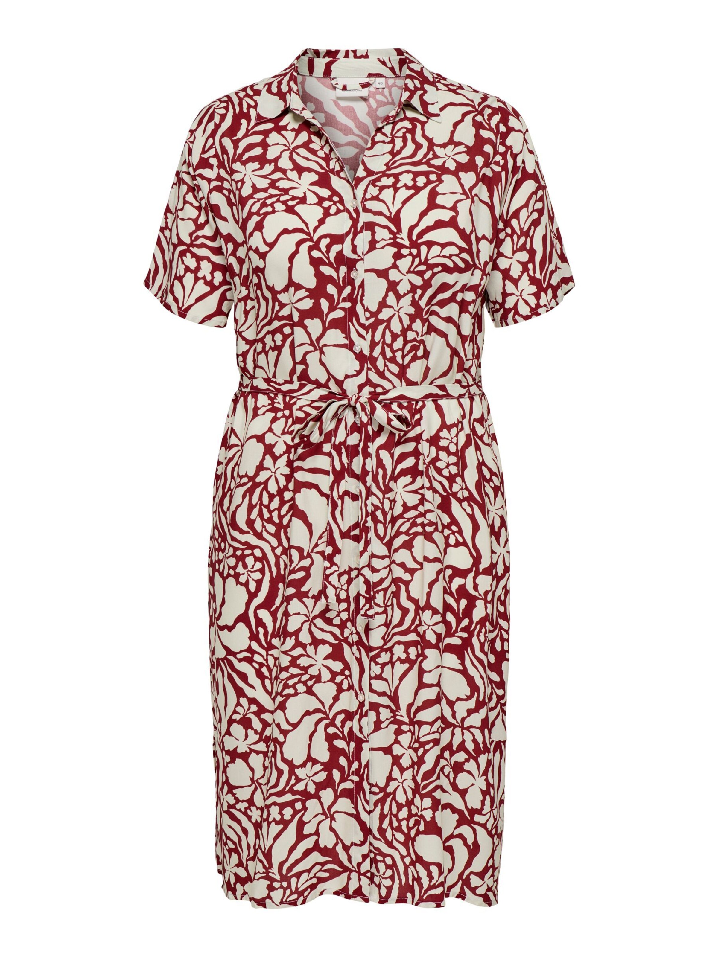 ONLY Carmakoma Shirt dress 'CARYasmin' in Red: front