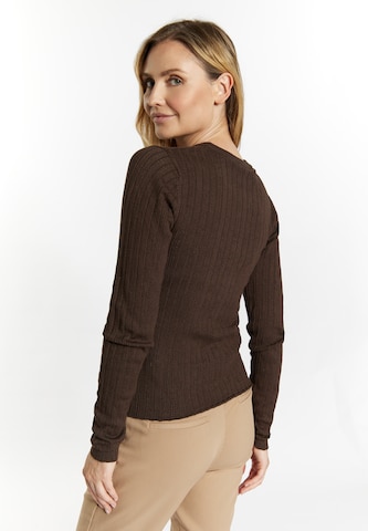 usha BLACK LABEL Sweater 'Nowles' in Brown