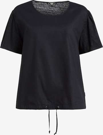 khujo T-Shirt 'Alonna' in Schwarz: predná strana