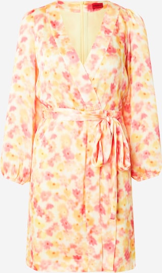 HUGO Haljina 'Kaleli-1' u žuta / svijetložuta / svijetlocrvena, Pregled proizvoda